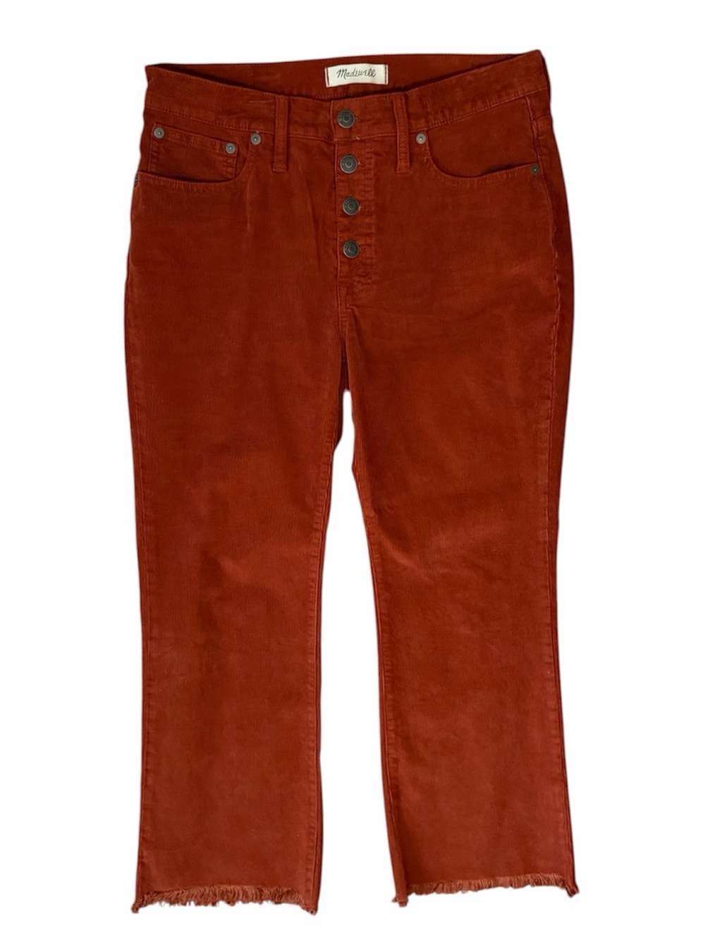 Madewell Cali Demi-Boot Jeans in Corduroy: Button-Front Edition size 29P